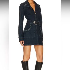 Show Me Your Mumu Outlaw Longsleeve Dress in Thunder